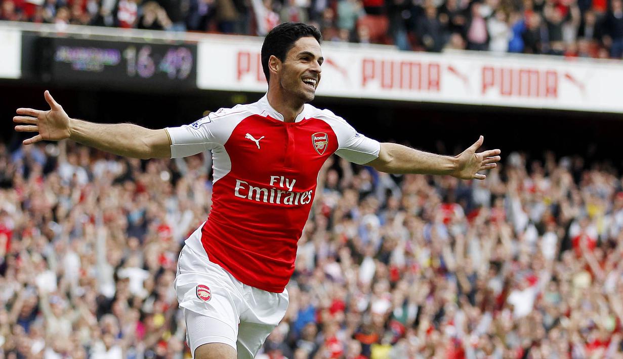 5. Mikel Arteta - Pria Spanyol ini bergabung dengan akademi Barca pada usia 15 tahun. Meski bertalenta, namun dia gagal menembus tim utama. Gelandang lincah ini justru meraih kesuksesan saat berseragam Everton dan Arsenal. (AFP/Ian Kington)