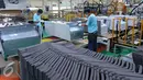 PT LG Electronics Indonesia memiliki pabrik pembuatan kulkas di Legok, Banten, Selasa (6/9). Pabrik ini berkapasitas produksi sekitar 5.000 unit kulkas per hari. (Liputan6.com/Angga Yuniar)