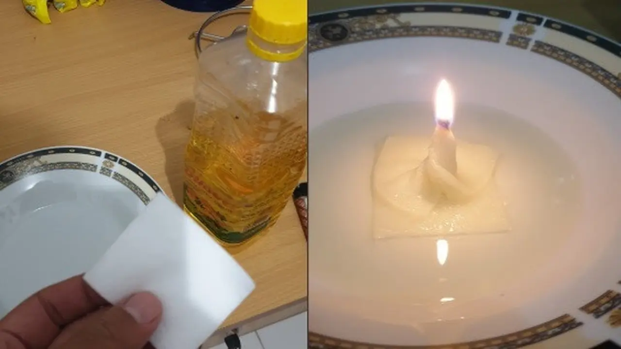 lilin dari kapas