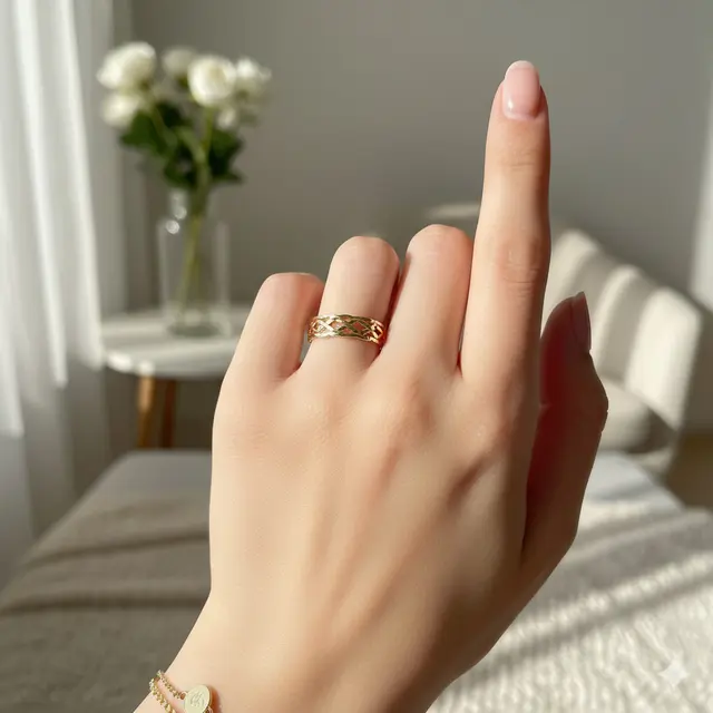 Cincin Emas 5 Gram yang Tipis (Foto: Gemini AI)
