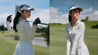 Potret Yoriko Angeline main golf (sumber: Instagram/yorikooangln_)