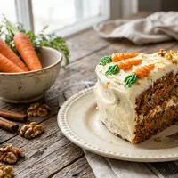 Resep Cream Cheese Carrot Cake. Foto: AI Generated