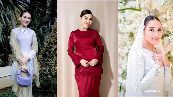8 Potret Koleksi Baju Kurung Ayu Ting Ting yang Elegan dari Lebaran, Kondangan, hingga Tunangan