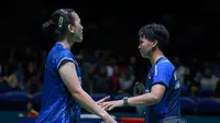 Ganda putri Indonesia Febriana Dwipuji Kusuma/Meilysa Trias Puspitasari terhenti di perempat final Malaysia Open 2026 setelah kalah dari pasangan Korea Selatan Lee So Hee/Baek Ha Na di Stadium Axiata Arena, Jumat (9/1). (foto: PBSI)
