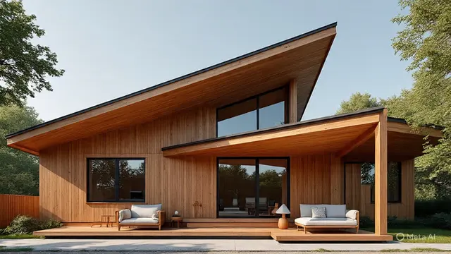 Desain Rumah Kayu Skandinavia Bernuansa Islami