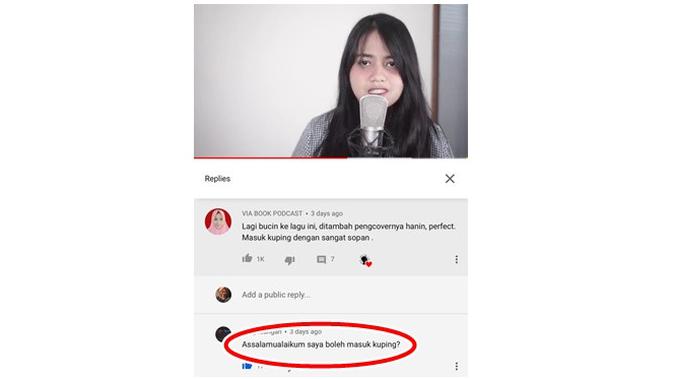 Komentar Kocak Netizen di YouTube Ini Bikin Ngakak (sumber:Twitter/@nadyachv)