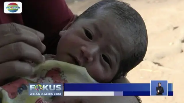 Sejumlah bayi lahir di tenda pengungsian korban gempa Lombok, Nusa Tenggara Barat. Salah satunya bayi mungil bernama Salima Nazia.