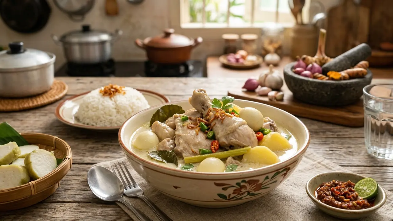 Resep Opor Ayam Putih Spesial