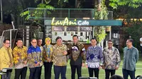 Airlangga Hartarto Hadir di Cikeas, Disambut AHY dengan Cipika-cipiki