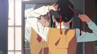 Pita rambut warna merah milik Mitsuha dari anime Your Name (Dok.Toho)