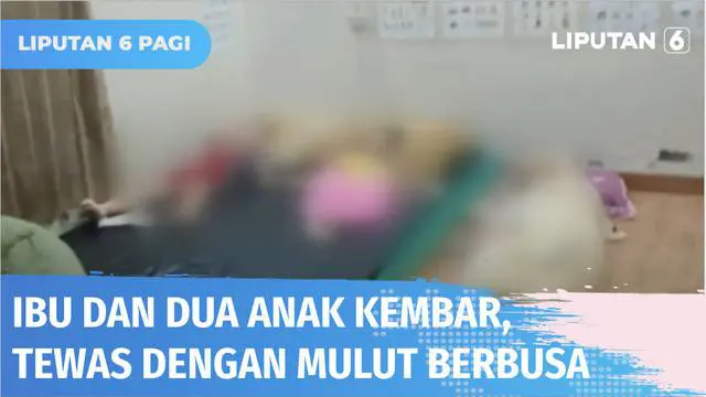 Tak kunjung keluar saat dipanggil, warga syok temukan jasad ibu dan dua anak kembarnya yang berusia 4 tahun tewas dalam keadaan mulut berbusa di dalam kamarnya. Polisi menduga ketiganya tewas karena bunuh diri.