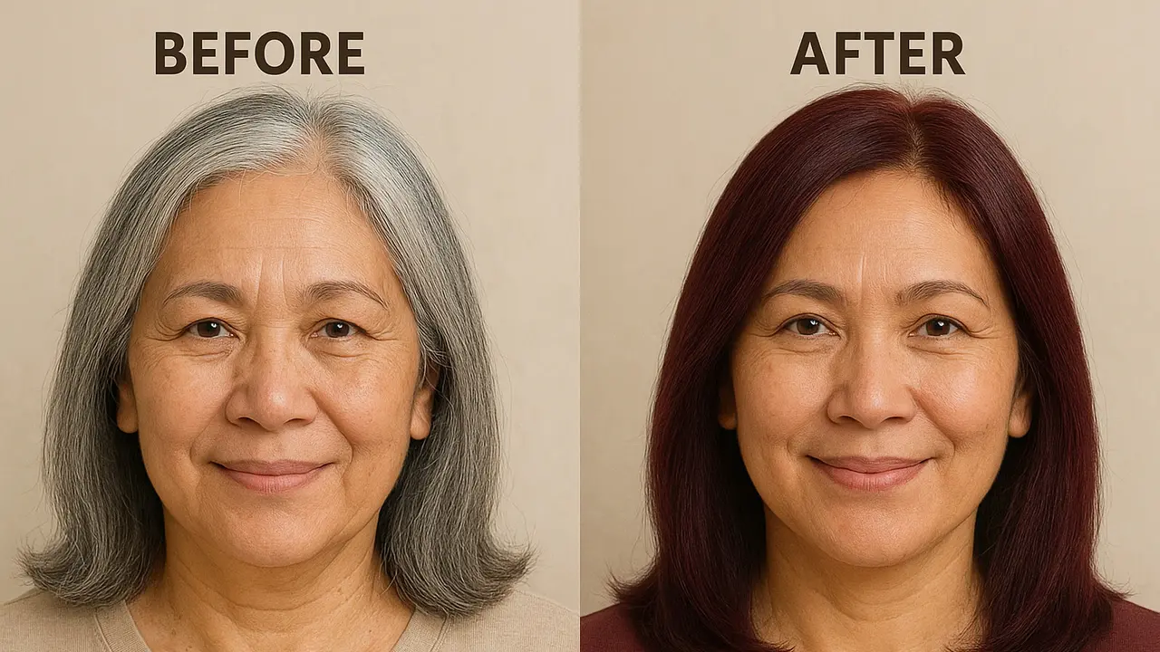 Inspirasi Warna Cat Rambut untuk Menutupi Uban (Foto: ChatGPT)