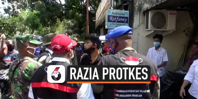 VIDEO: Razia Protkes Petugas dan Pelanggar Saling Ngotot