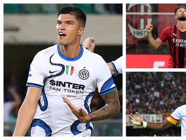 Foto-foto kolase pemain yang baru saja dibeli langsung menujukkan kualitasnya sebagai pemain top di Liga Italia. (Foto: AP & AFP)