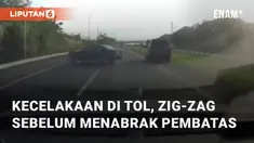 Mobil sedan tersebut tampak melakukan manuver zig-zag untuk menyalip. Peristiwa ini terjadi di Tol Ngawi-Solo pada Sabtu (27/5/2023)