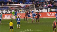 Catatan delapan kemenangan beruntun Barcelona terhenti seusai imbang1 1- dengan rival sekota Espanyol, Minggu (4/2). Hujan lebat m...