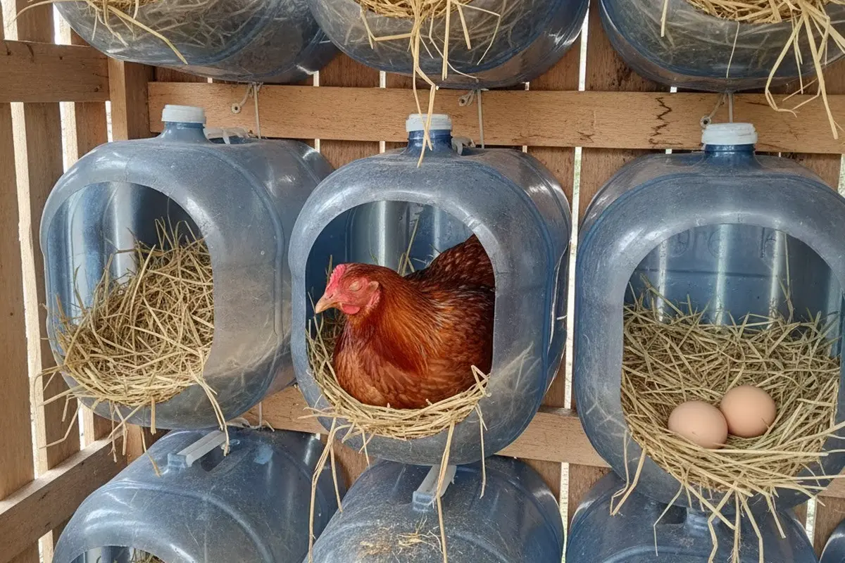 Galon untuk Sarang Bertelur (Nesting Box) (Gemini AI)