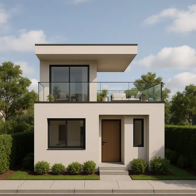 Desain Rumah 6x9 Atap Datar Minimalis