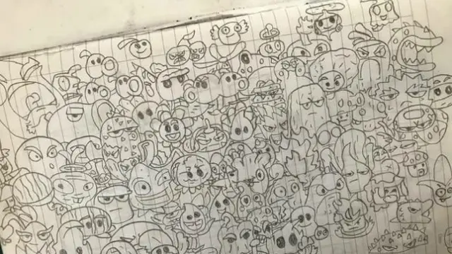 Haiqal Iskandar dan kecerdasannya menggambar tokoh-tokoh komik.