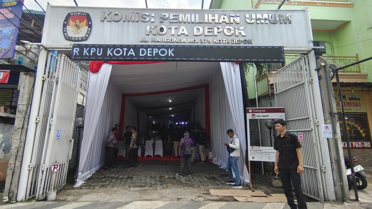 Kantor KPUD Kota Depok yang berada di Jalan Raya Margonda, Depok.