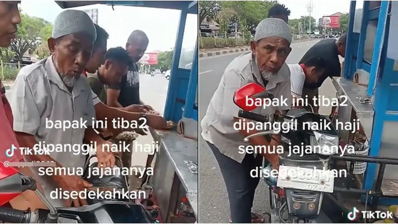 Dapat Kabar Masuk Kuota Haji 2023, Bapak Ini Langsung Gratiskan Semua Jualannya