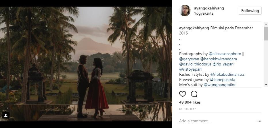 Simak potret romantisme pasangan Kahiyang Ayu dan Bobby Nasution berikut ini. (Foto: Instagram/ayanggkahiyang )