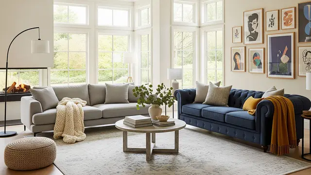 5 Cara Menata Dua Sofa Beda Model dalam Satu Ruangan agar Tetap Serasi