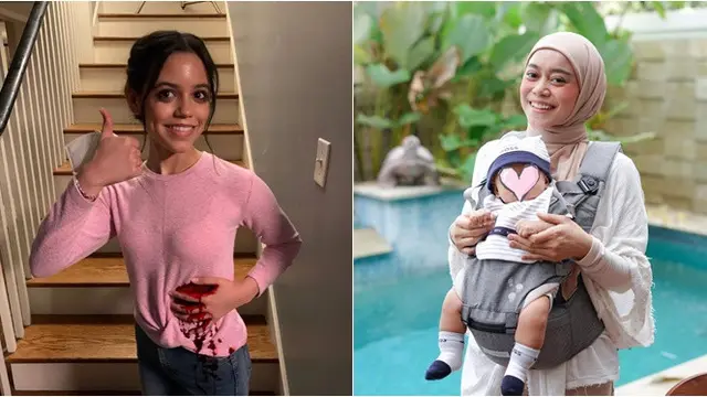 Disebut Mirip, Ini 6 Adu Gaya Lesti Kejora dan Jenna Ortega Pemain 'Wednesday'