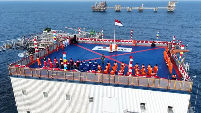 Gelar Upacara HUT RI di Laut Jawa, PHE ONWJ Lepas Kapal Penampung Minyak Tertua di Dunia