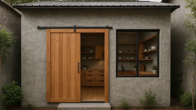 7 Model Rumah Industrial 4×6 dengan Semen Ekspos dan Nuansa Kayu, Kecil Tapi Estetik dan Kokoh