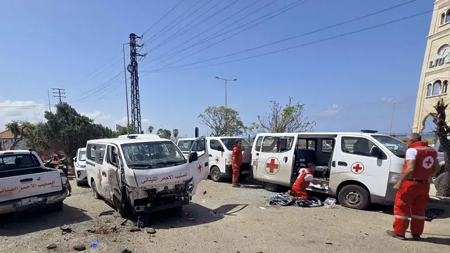 Serangan Udara Israel Hantam Markas Palang Merah Lebanon