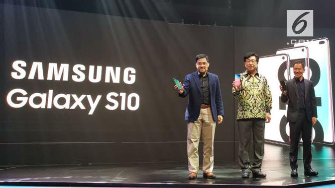 Peluncuran Samsung Galaxy S10. Liputan6.com/ Andina Librianty