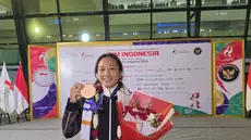 Atlet MMA Indonesia Vallensia Fahira Hotmauli (Liputan6.com/Thomas)
