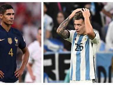 Sepanjang sejarah Piala Dunia, baru ada 4 pemain Manchester United yang mampu merebut gelar Piala Dunia bersama negaranya dalam 21 edisi. Pada Piala Dunia 2022, MU dipastikan akan menyumbang pemain kelimanya untuk merebut trofi Piala Dunia. Pasalnya, dua pemain Setan Merah, Raphael Varane (Prancis) dan Lisandro Martinez (Argentina) akan saling berhadapan membela negaranya dalam partai final Piala Dunia 2022. Salah satu dari mereka akan mengikuti jejak 4 pemain MU berikut yang telah lebih dahulu merebut trofi Piala Dunia. (Kolase AFP)