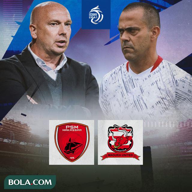 BRI Liga 1 - Duel Pelatih - PSM Makassar Vs Madura United