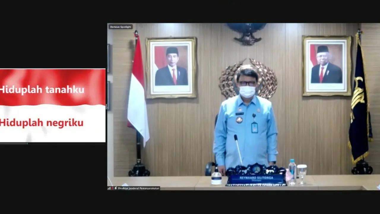 Melalui siaran live streaming, sebanyak 4.000 narapidana dari 50 Lapas dan Rutan se-Indonesia mengikuti rangkaian ibadah layaknya di gereja, Senin (5/4/2021).