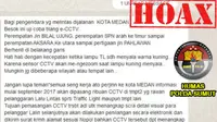 Polda Sumut Pastikan Kabar Tentang Uji Coba Tilang CCTV di Medan Hoax. (Liputan6.com/Reza Efendi)