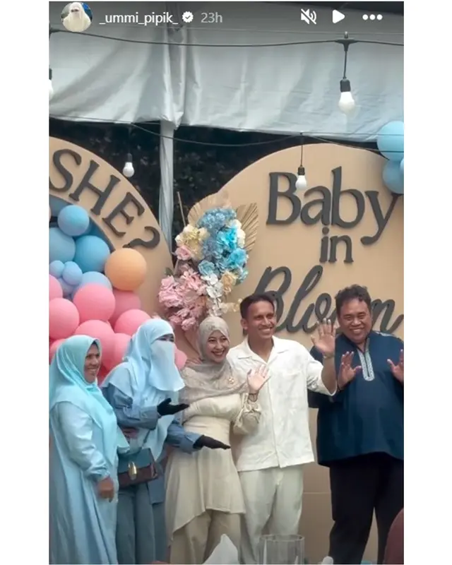 8 Potret gender reveal anak pertama Adiba Khanza dan Egy Maulana, Umi Pipik bakal punya cucu perempuan