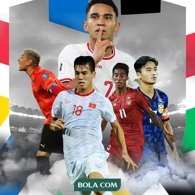 Timnas Indonesia di Piala AFF 2024 - Nguyen Tien Linh, Bouphachan Bounkong, Maung Maung Lwin, Neil Etheridge, Marselino Ferdinan