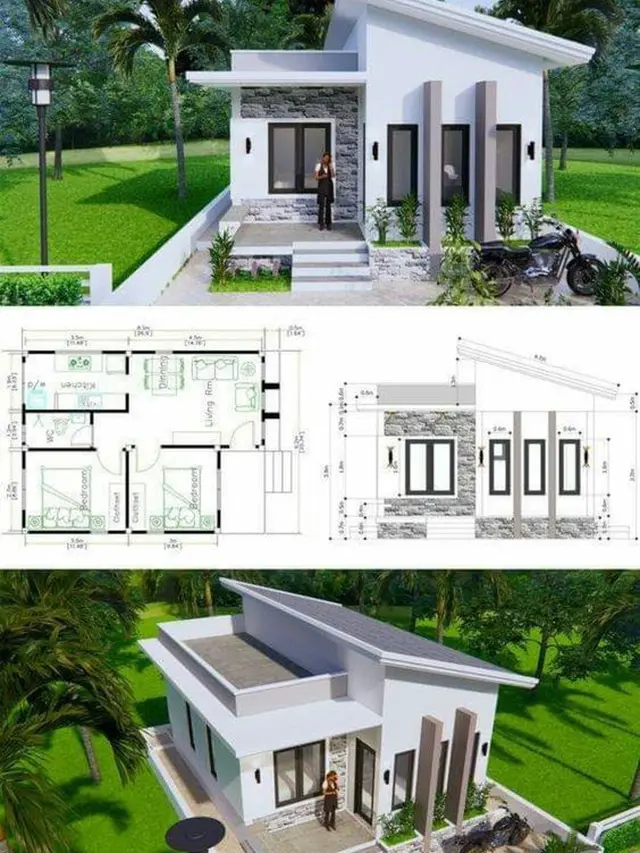 10 Desain Rumah Minimalis Modern 1 Lantai, Nyaman untuk Keluarga