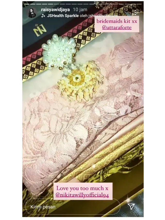 6 Potret Isi Bridesmaids Box Nikita Willy, Ada Kamera Hingga Catokan Rambut