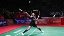 Aksi tunggal putri andalan Indonesia, Putri Kusuma Wardani pada pertandingan melawan wakil Taiwan, Sung Shuo Yun dalam babak 32 besar Indonesia Masters 2026 di Istora Senayan, Jakarta pada Rabu (21/01/2026). (Bola.com/Abdul Aziz)