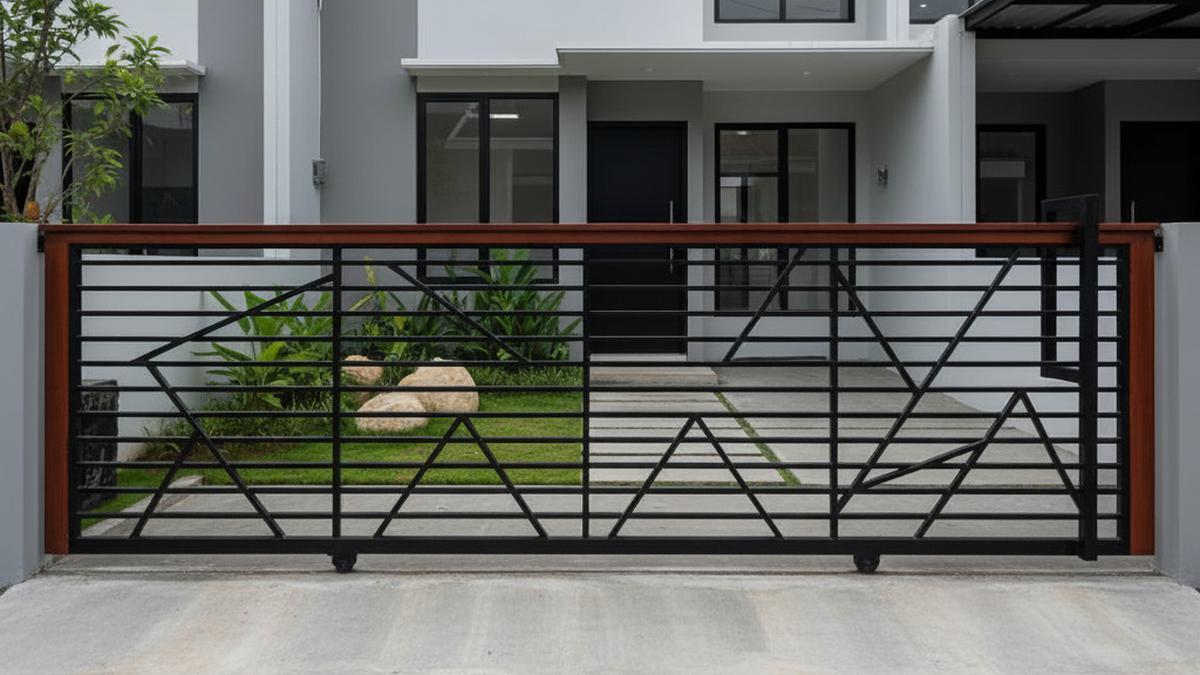 7 Model Pagar Besi Motif Geometris 2025, Tampil Modern dan Estetis di Rumah Minimalis