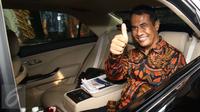 Menteri Pertanian, Andi Amran Sulaiman usai berdiskusi dengan Pimpinan KPK, Jakarta, Jumat (24/2). Pertemuan tersebut membahas tatakelola pangan sebagai sektor strategis yang menjadi salah satu prioritas KPK. (Liputan6.com/Helmi Afandi)