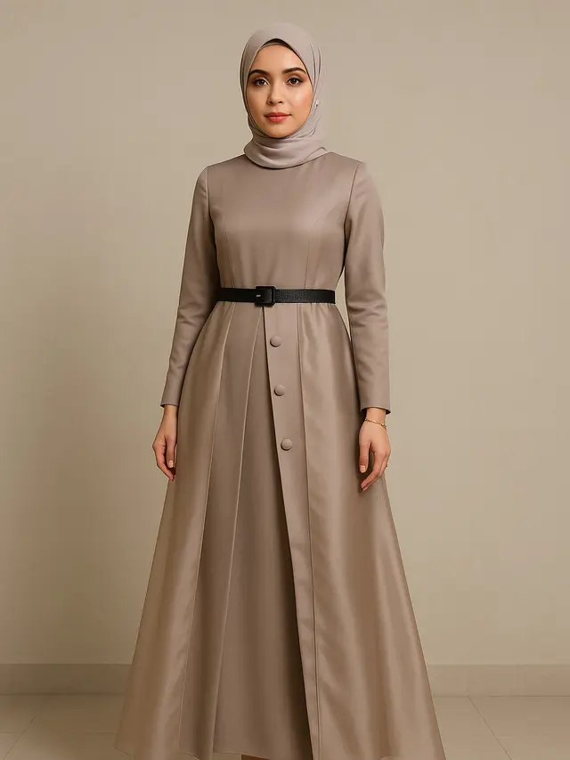 Model Gamis Kekinian untuk Wanita Tinggi 160an (Foto: ChatGPT)