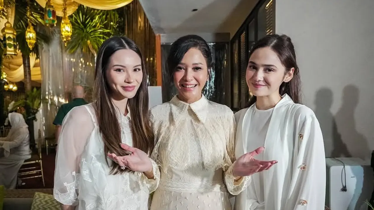 Tampilan Maia Estianty Saat Halal Bihalal