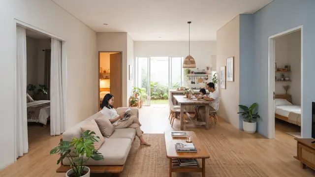 Desain Rumah 3 Kamar Tanpa Banyak Sekat