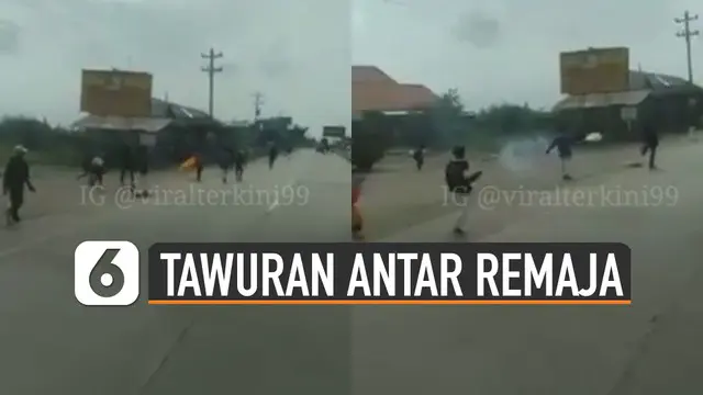 VIDEO: Viral Tawuran Antar Remaja