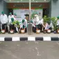 Sekretaris Utama BPS, Atqo Mardiyanto usai menggelar Apel Siaga Sensus Pertanian 2023, di Kantor BPS, Jakarta Pusat, Selasa (30/5/2023).