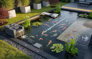 7 Desain Kolam Koi yang Tetap Bersih dan Estetik untuk Pemilik Rumah Sibuk